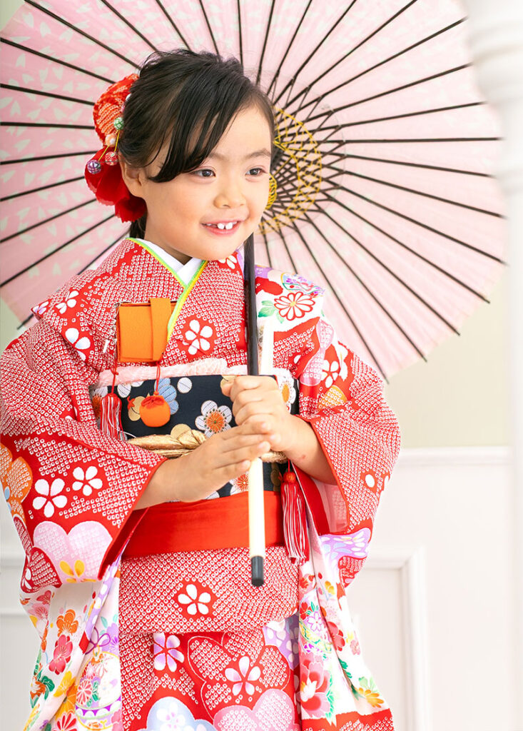 七五三（7歳） 赤しぼり