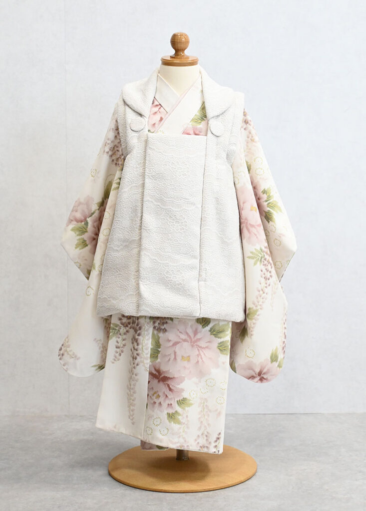 七五三（3歳）ピンク牡丹