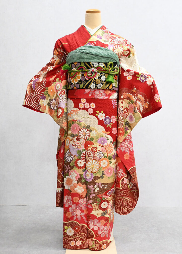 振袖 青海 赤